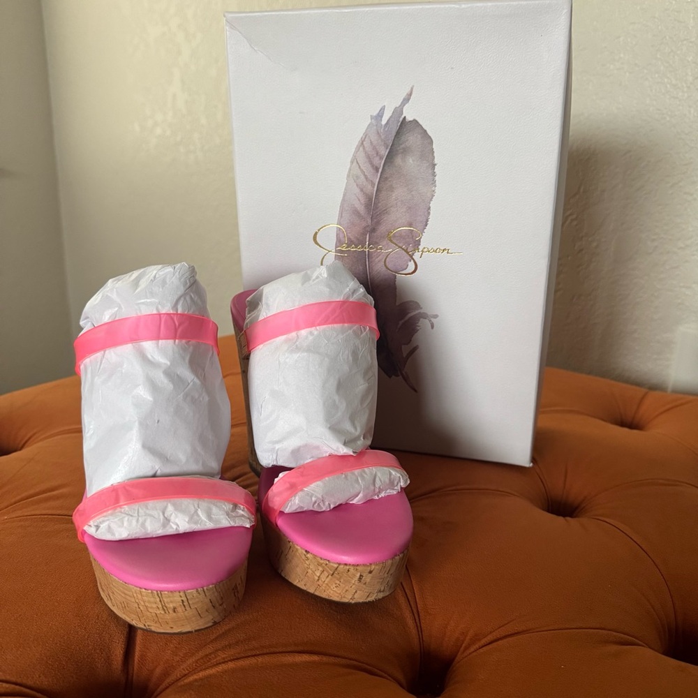 Jessica Simpson's Tumile Cork Wedge Sandals
